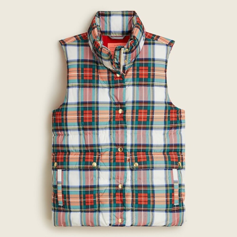 Puffer Vest with PrimaLoft® in Snowy Stewart Tartan